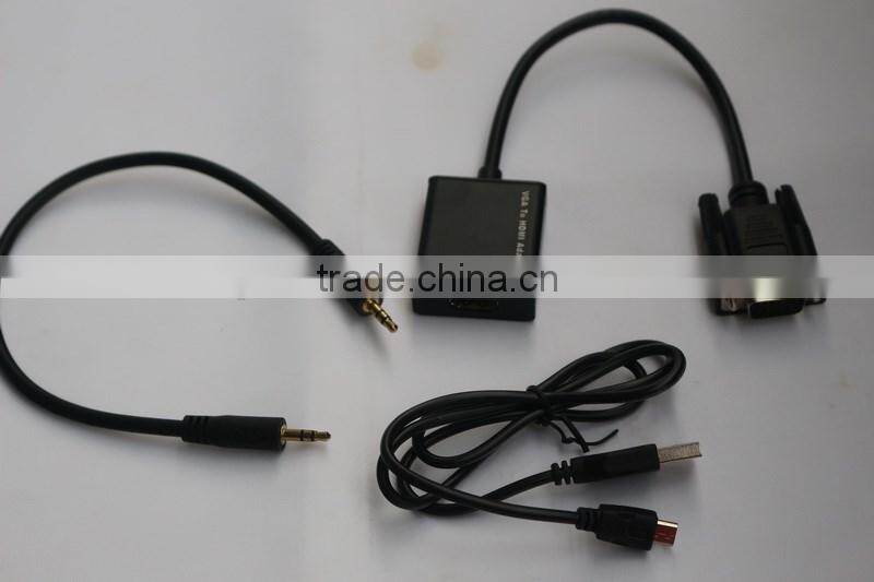 opp bag vga to HD converter with usb