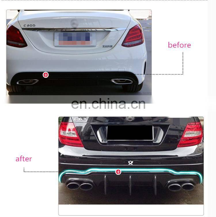 carbon fibre rear diffuser for C-CLASS w204 C63 carbon diffuser down spoiler for C63 W204 2012 2013 2014 2015 2016 2017