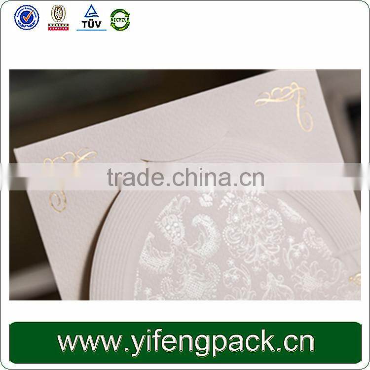 Luxury unique 3d wedding card/pop up wedding invitation card