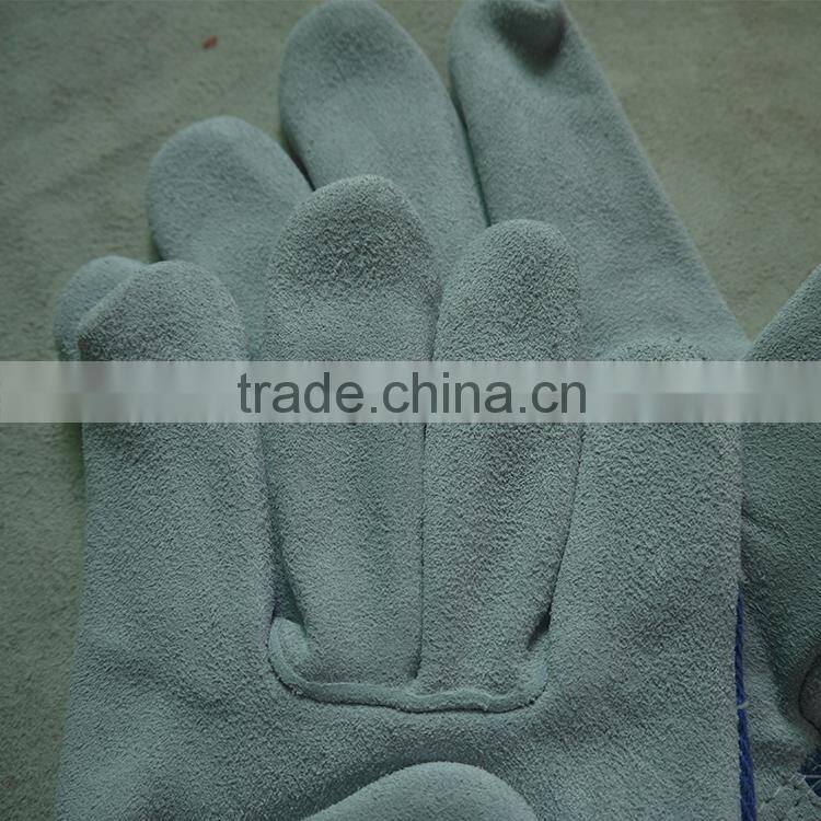 cow split leather safety and protective working gloves for workers