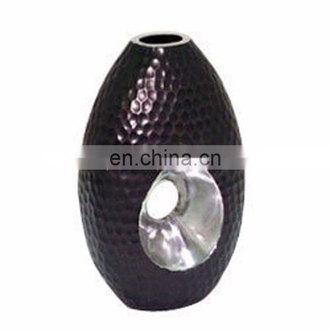 aluminum smooth shiny finished flower pot
