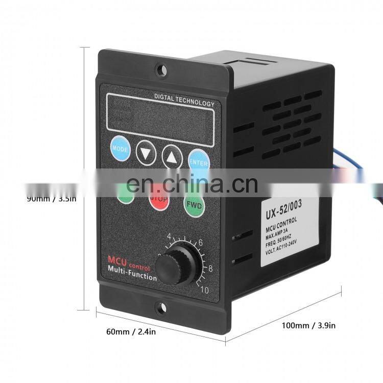 220V Single-phase Input Three-phase Output Motor Driver Frequency Converter with Four-digit Digital Tube Display SVPWM