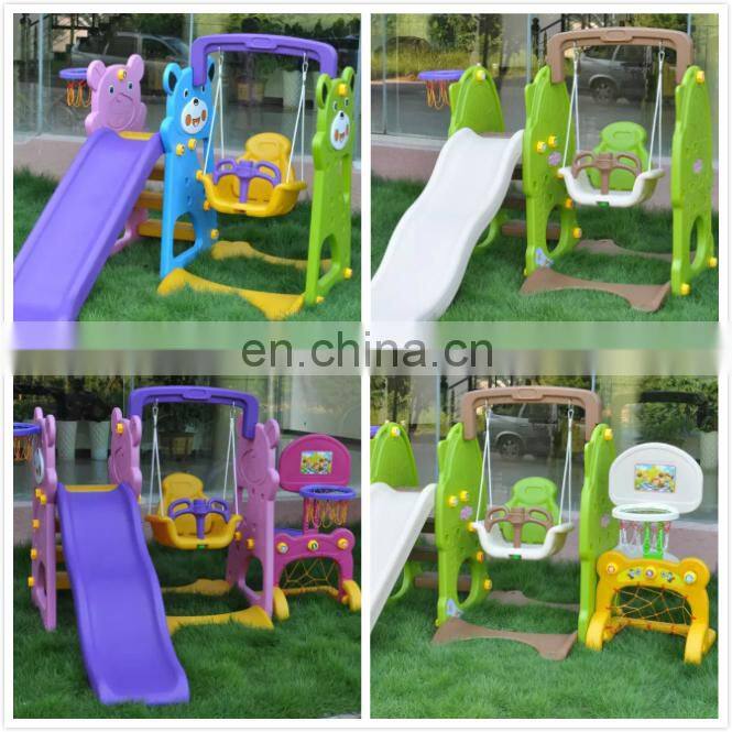 Hotsale Kids Outdoor Playground Plastic Slide Children Plastic Indoor Slide and Swing Set for Baby