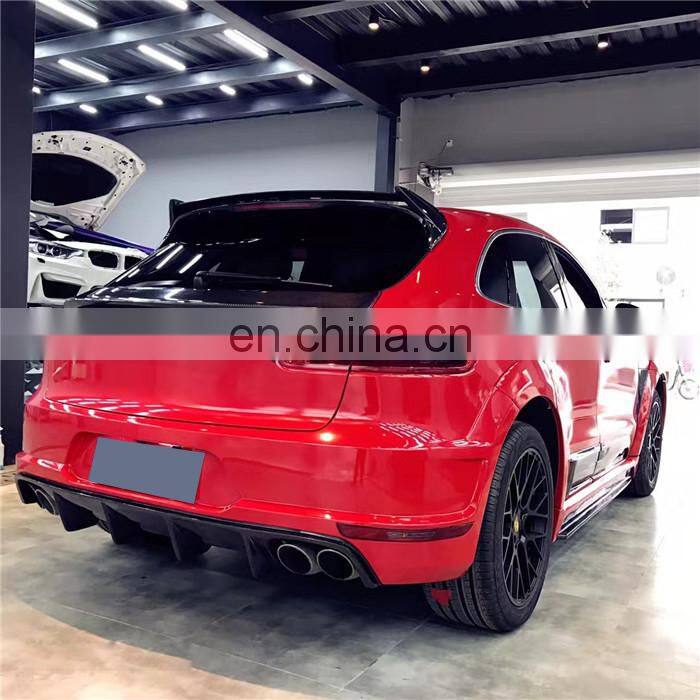 Runde Newest For Porsche Macan Upgrade Wide Body Kit Front Rear Bumper Side Skirts Fender Spoiler Door Trim Tail Box Cover