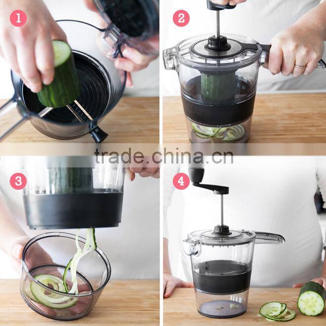 KH Shipment in time Easy Use Vegetable Spiral Slicer