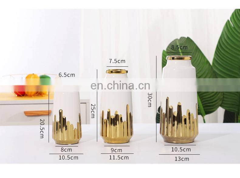 Home Accessories Vase Decoration Decor Modern Chinaceramicvase 2021 Luxury De Luxe Flower Vases For Weddings Centerpiece