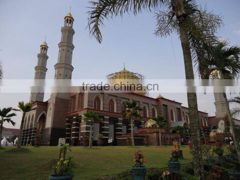 Palatial design stainless steel frame mosque dome