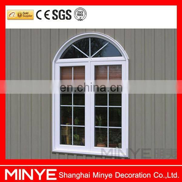 window glass veranda aluminium casement window with grills