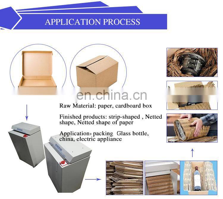 Waste recycle cross cut paper shredders cardboard cutting machine carton box shredder price