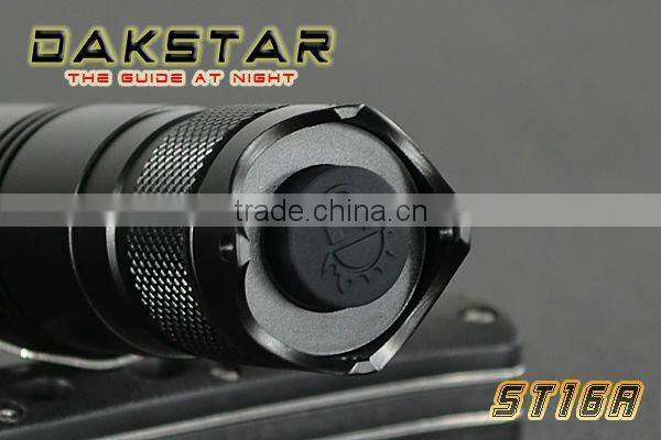 DAKSTAR ST16A 1010LM CREE XML T6 18650 High power Aluminum Police Emergency Rechargeable Camping LED Tactical Light
