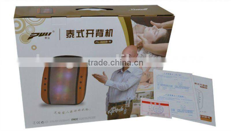 Kneading rolling back massager with infrared