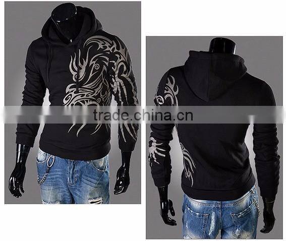 Mens Black Dragon Hoodies Hoody