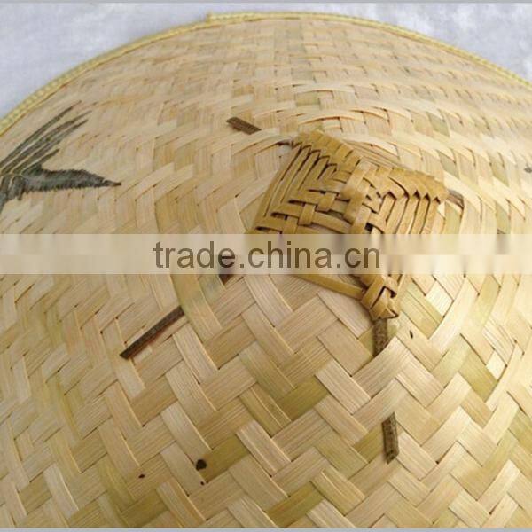 Factory price straw hats vietnam wind water proof natural bamboo famers straw hat panama straw hat for sale
