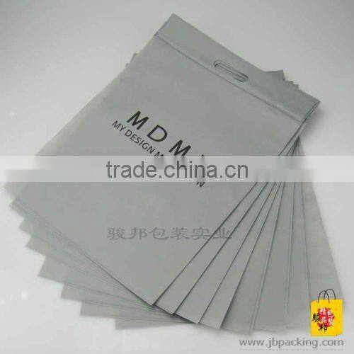 die cut promotional ldpe zipper bag for garment(JA-305)