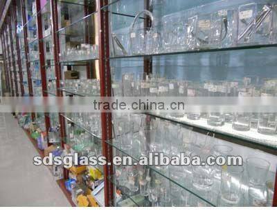 cheaper octangle glass ice bucket for wine bar