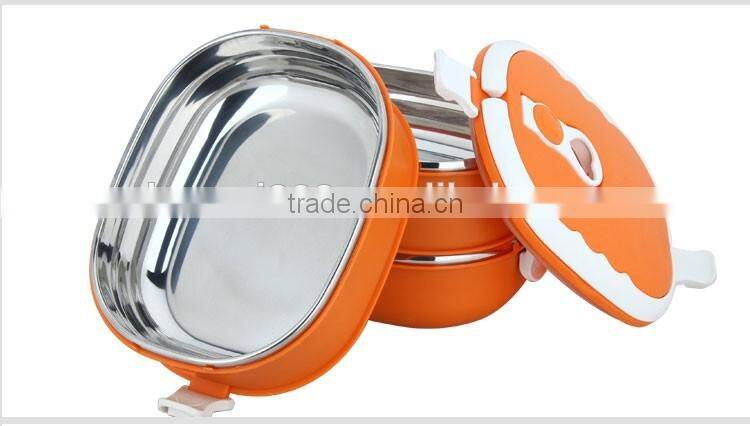 Kid Rectangular Insulated Stainless Steel Tiffin Lunch Box/ Thermos For Hot Food/Storage Box