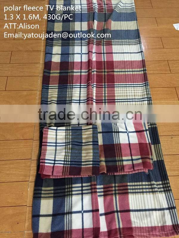 Polar fleece TV blanket
