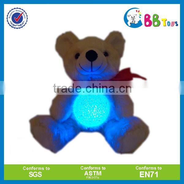 Stuffed plush teddy bear/LED teddy bear