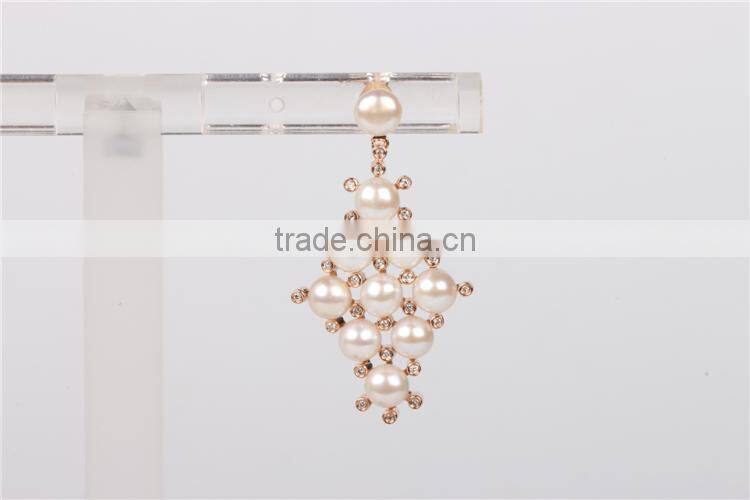 dubai gold plated jewelry set pearl earrings silver