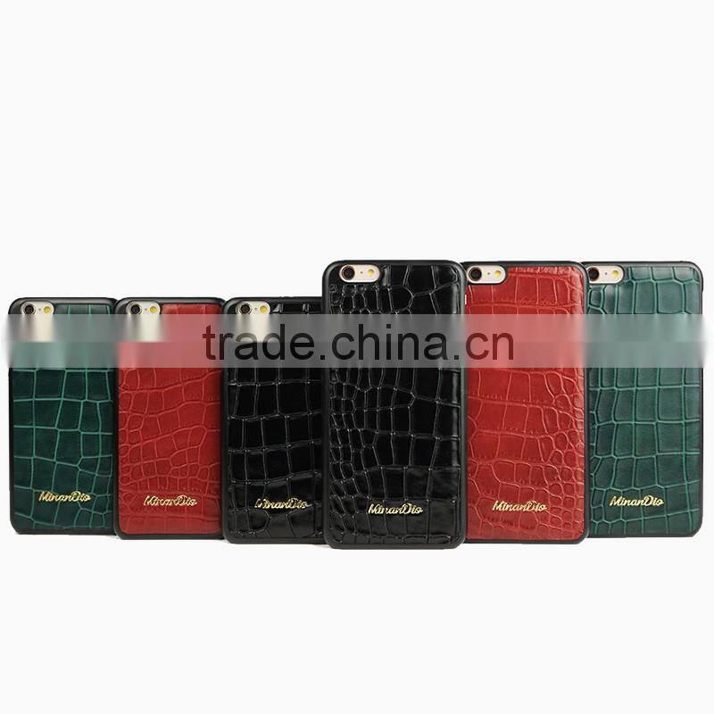Top quality crocodile leather case for smartphone, OEM smartphone case ,for Iphone 6 case