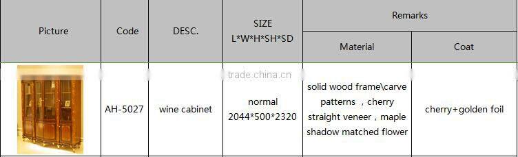 AH-5027 Factory Direct Sales All Kinds of Wood Wine Cabinet
