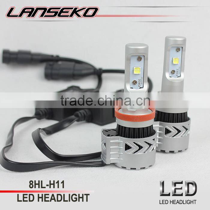 Hot sell!! beam H8 H9 H11 h11 led headlight high lumen 6000LM car led lamp