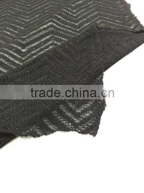 china supplier TR coarse knit fabric in vee design for dresses