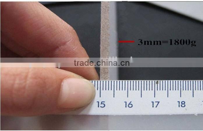 double sides coated grey board 2mm