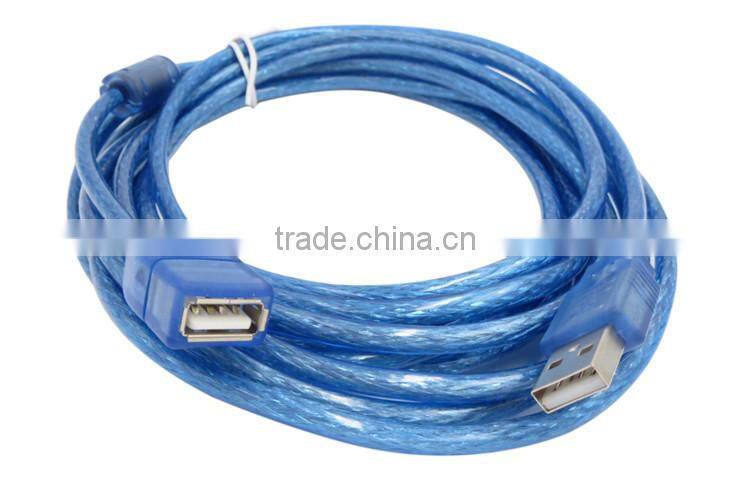 SLT Braided Shielded USB 2.0 Extension Cable A Male to A Female Blue
