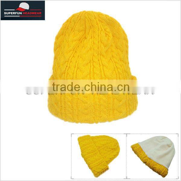 wholesale promotional acrylic knitted cap