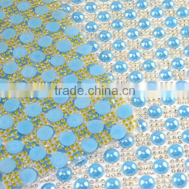 Factory Wholesale Heat Transfer Ceramic Rhinestone Mesh Sheet in Colors, Hot Fix Rhinestone Mesh Roll Trims for Decoration