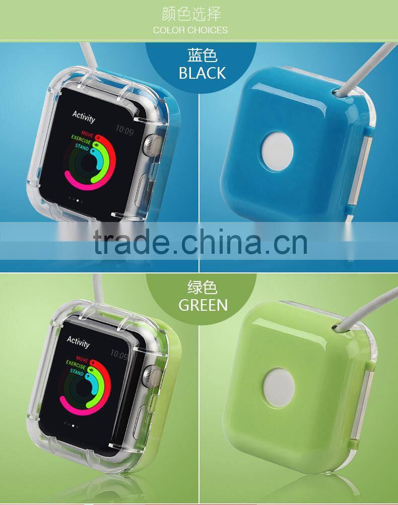 Clear Cover Case Protecter PC Charging Protecter film for Apple Watch For iwatch 38mm 42mm MT-4328