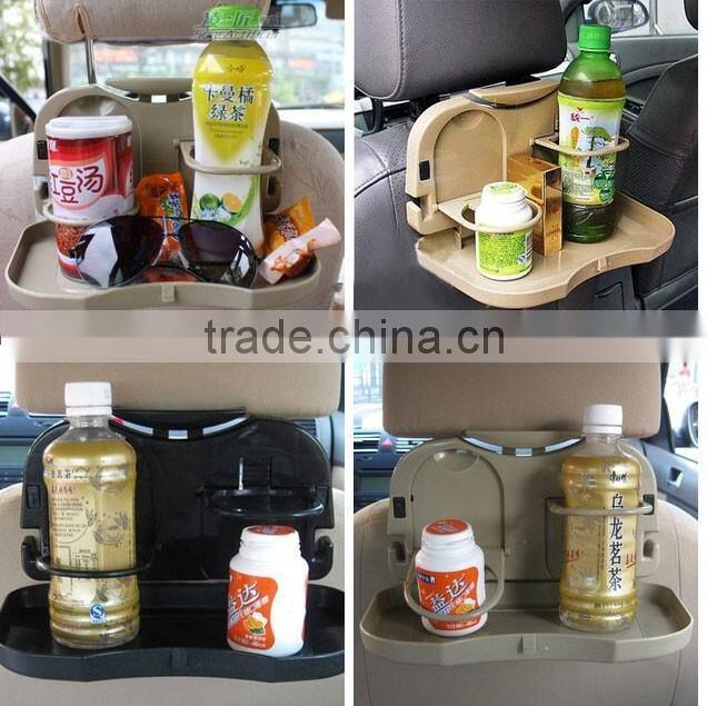 Chinese wholesale plastic material car back seat tray holder laptop table