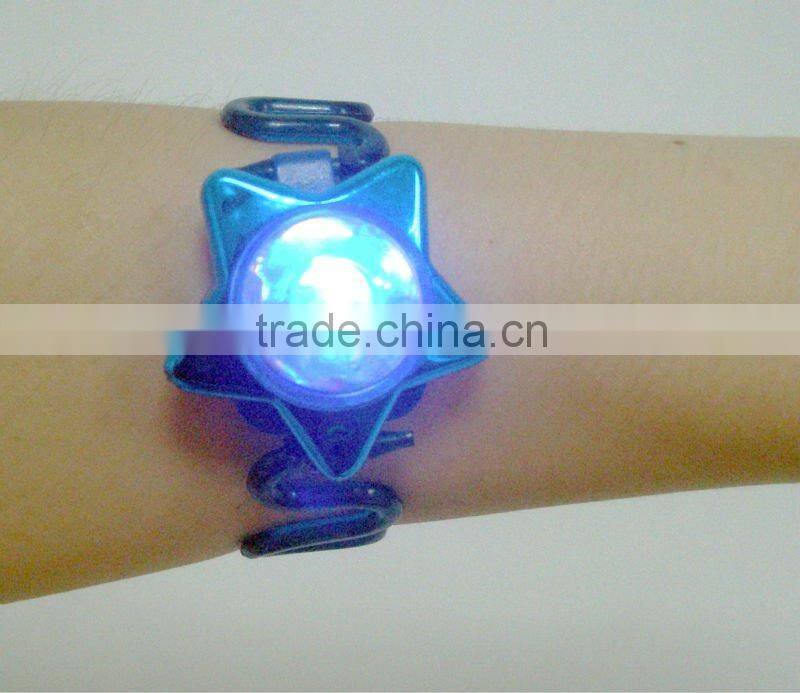 Flashing plastic bracelet