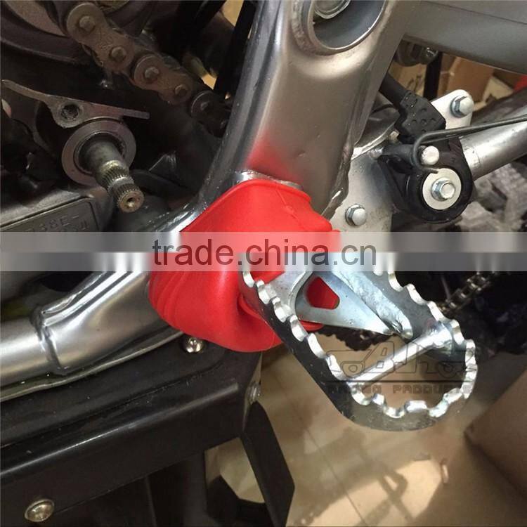 BJ-FPC-001-RD motorcycle foot pegs High Performance Foot Peg Cover PVC For Dirt bike Off Road bike