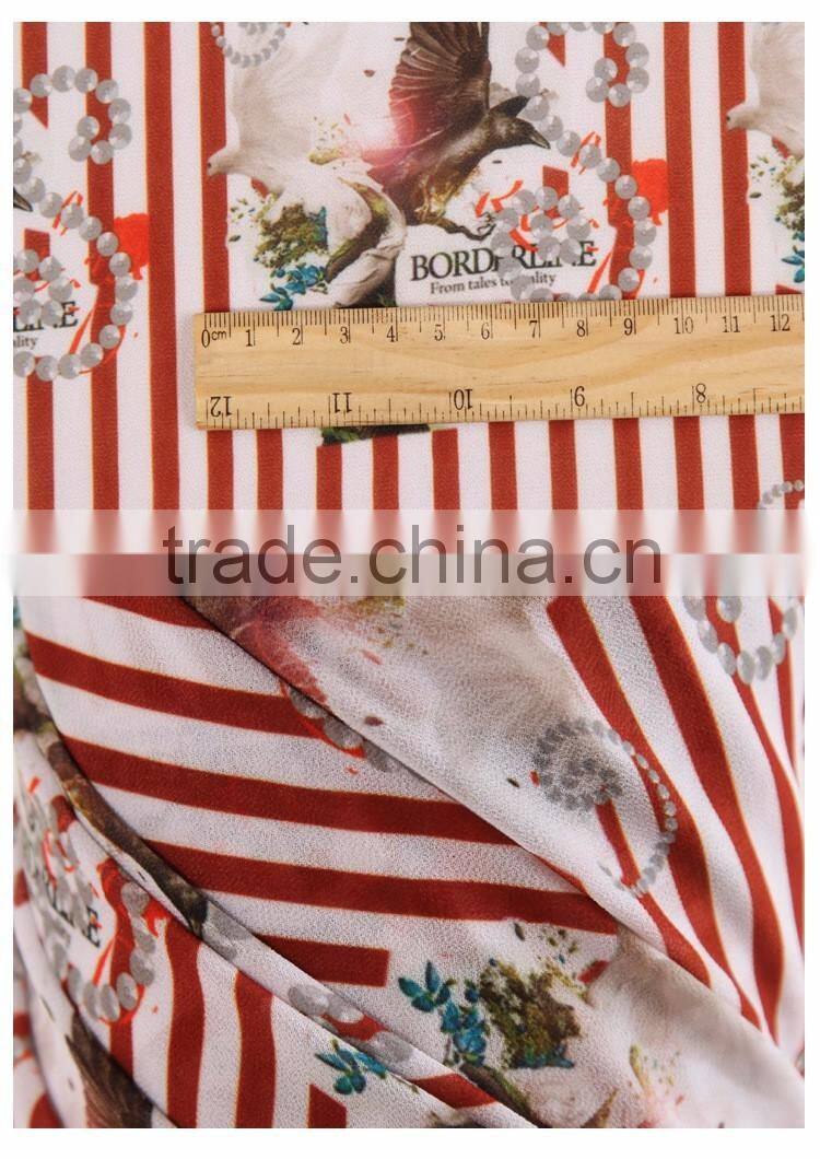 digital printing fabric 100% rayon fabric for woman garment