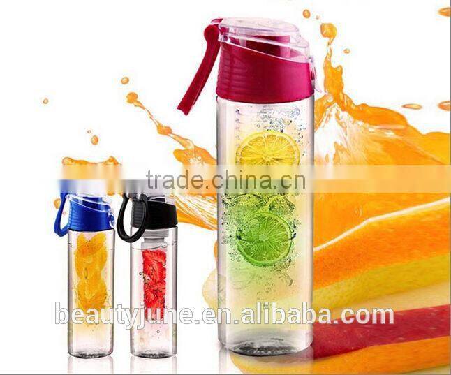 2015 new custom logo bpa free tritan fruit infuser water bottle, infuser water bottle Tritan sport water bottle plastic hot sale