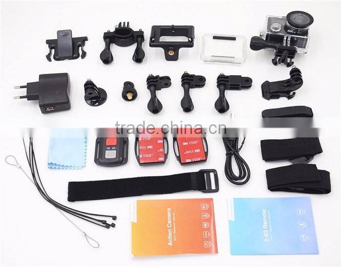 Dual Screen HD 1080p 4K 30fps Helmet Sport Action Video Camera DV with WIFI Remote Bracelet