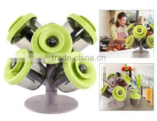 plastic round pop-up spice rack