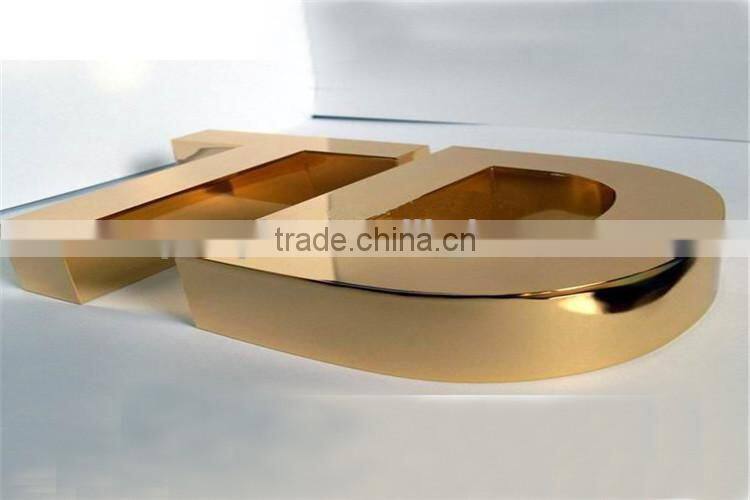 sale outdoor electroplating metal letter sign