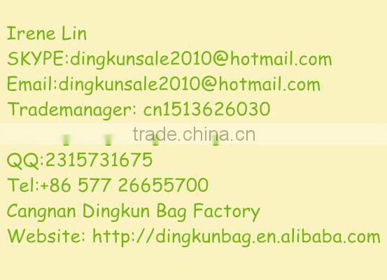 Factory directly jute bag with PVC clear window