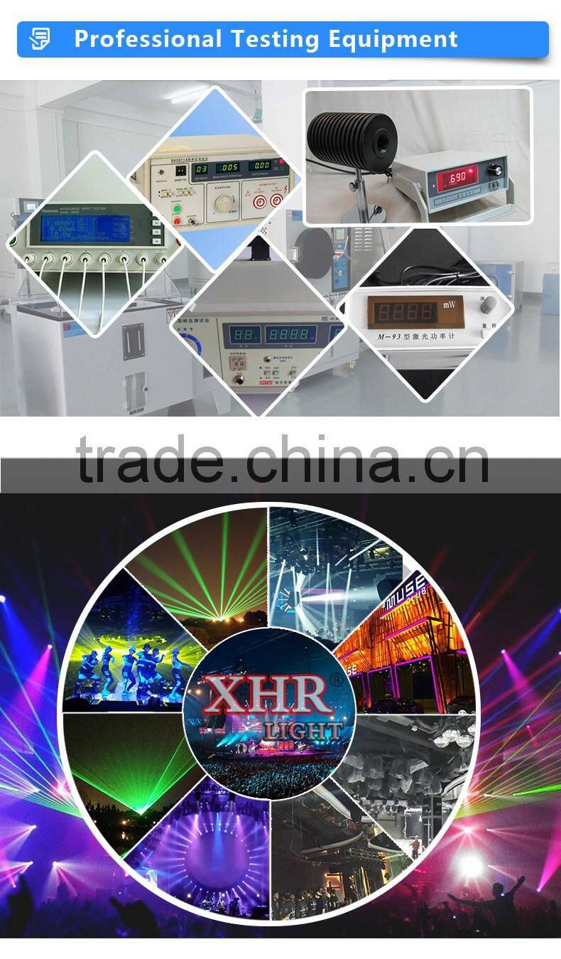 XHR 2w 4w single green Two fat beams laser landmark for outdoor advertising projector