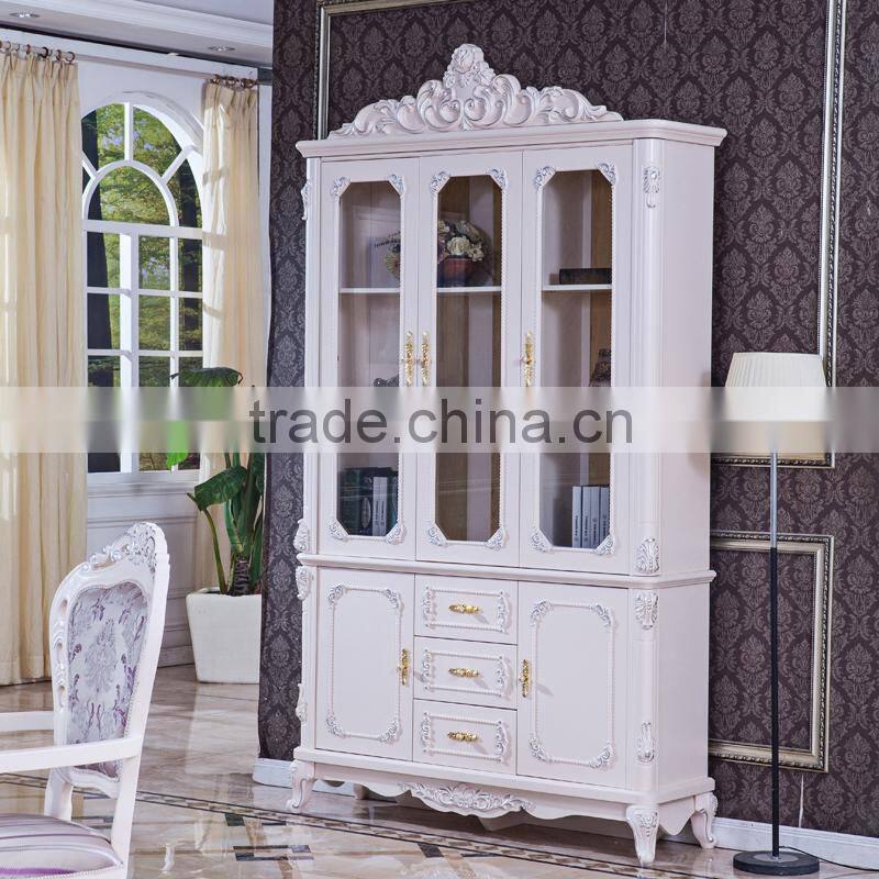 Antique Luxury Rococo European Baroque Bed French Provincial Wedding Hand Carved Wooden MDF Bedroom Set Cardboard Furniture