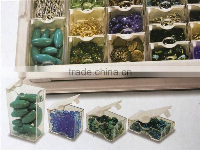 beautful jewelry storage tray plastic storage case and mini plastic box for jewelry and bead