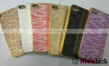 Hot sell sheep skin mobile phone case for apple iphone 4s, many colors, chrome technique