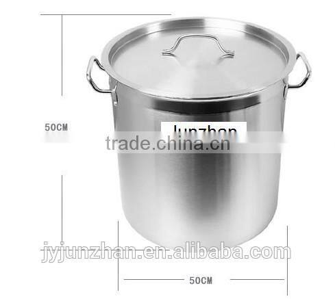 Induction Bottom Double Ears Stainless Steel Restaurant Commercial Cooking Pots for Sale