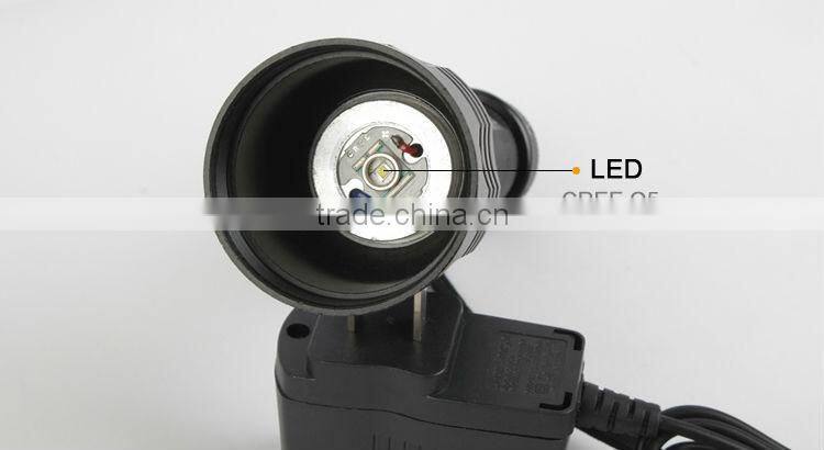 Goread C6 Big head aluminum high bright rechargeable 18650 Q5 flashlight search products