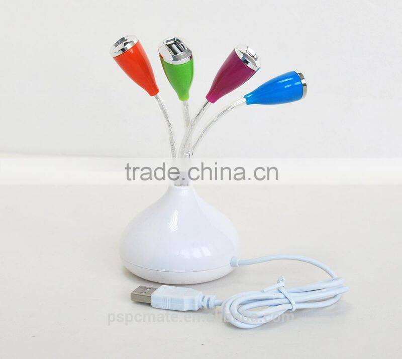 Vase Shape Design High Speed USB 2.0 Hub with 4 USB Ports