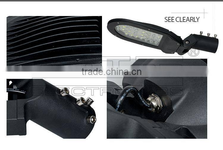 High brightness IP67 waterproof bridgelux cob led street light adjustable