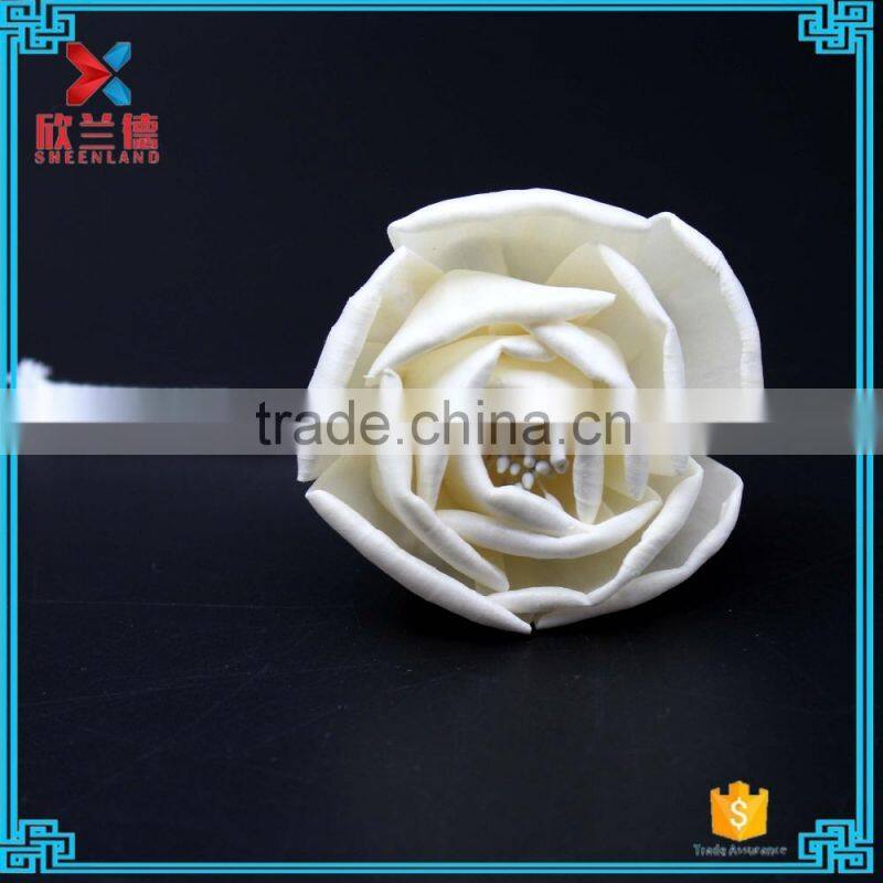 cheap artificial 6cm crimping rose natural sola flower diffuser
